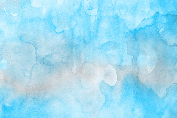 Decorative blue  texture. Abstract  watercolors  background. - Valokuva, kuva
