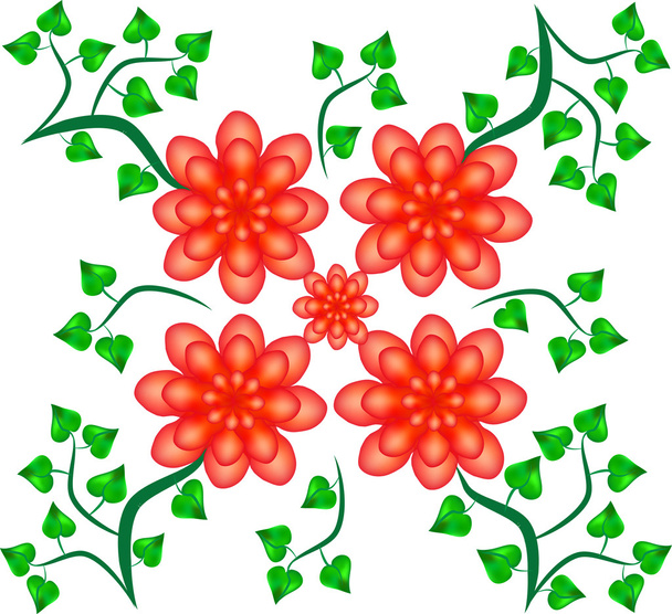 Flowers design,summer background - Вектор,изображение