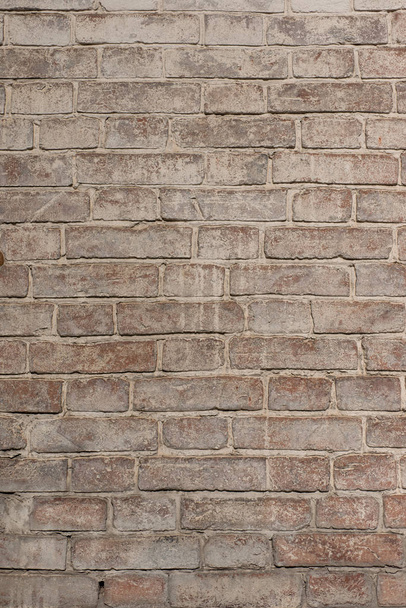 Mur en brique rouge blanchie à la chaux. Pour la conception, la bannière et la disposition
 - Photo, image