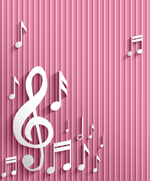 Music note background - Vektor, obrázek