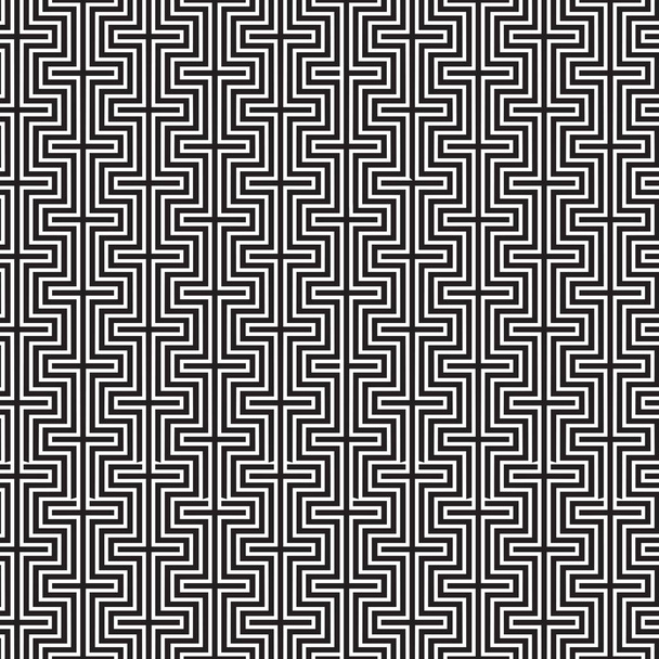 Seamless geometric vintage pattern background - Vector, Image