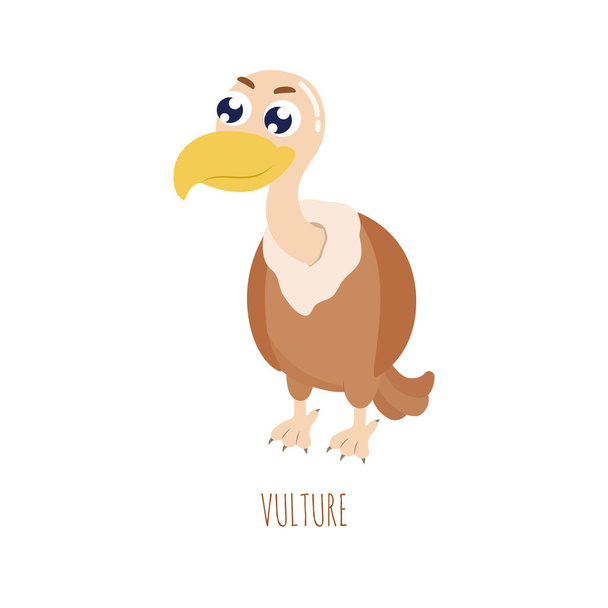Illustration vectorielle de vautour de bande dessinée
. - Vecteur, image