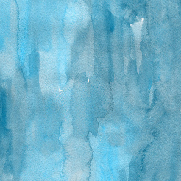 Abstract blue  watercolor background, decorative texture - Photo, image