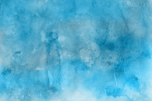  Decorative blue  texture. Abstract  watercolors  background. - Foto, Imagem