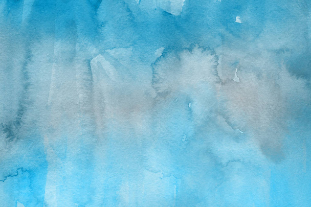  Decorative blue  texture. Abstract  watercolors  background. - 写真・画像
