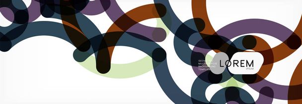 Líneas de color abstractas en blanco. Moderna ola de cartel de flujo colorido. Diseño de arte para su proyecto
 - Vector, imagen