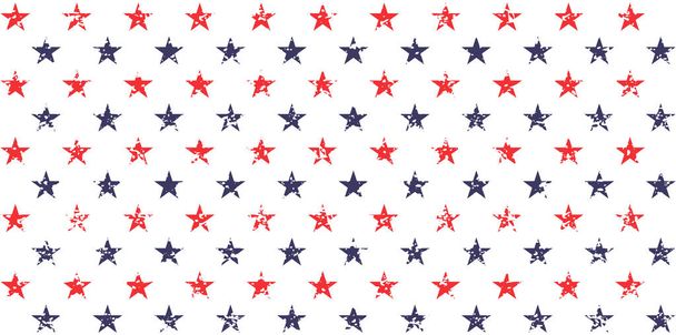 USA holiday 4th of July, American President Day, memorial day abstract vector seamless pattern . - Vector, Image