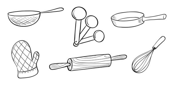 Herramientas para hornear
 - Vector, Imagen
