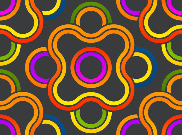 Stijlvolle patroon. Patroon van abstracte lijnen swirl. Ontwerp van patroon ronde vector met naadloze patronen twist. Diagonale naadloze patroon. Vectorillustratie - Vector, afbeelding