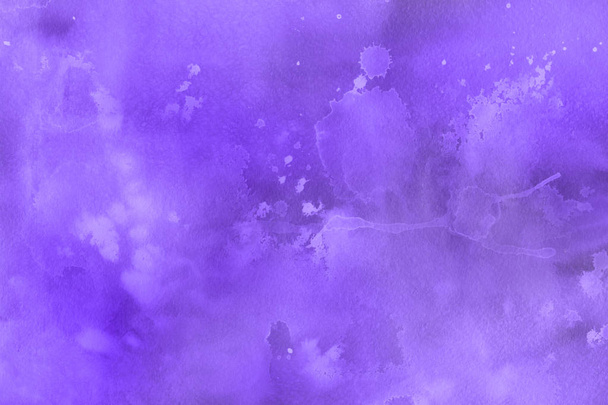 Abstract bright violet watercolor background, bright decorative texture - Foto, Imagem
