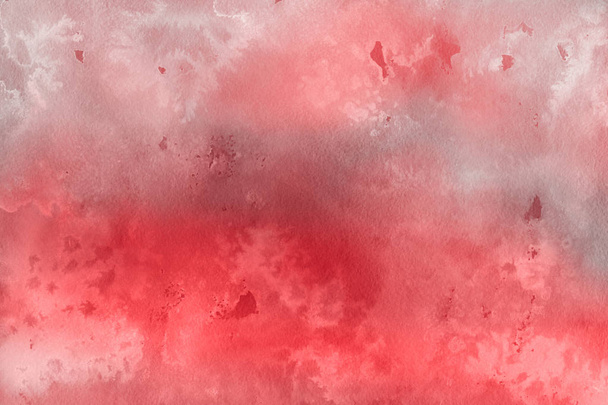 Watercolor  decorative texture. Abstract red  background - 写真・画像