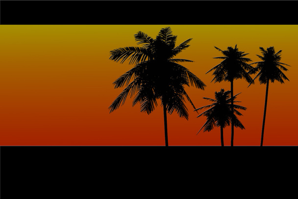trópusi paradicsom - Vektor, kép