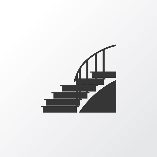 Σύμβολο εικονίδιο σκάλες. Πριμοδότηση ποιότητας απομονωμένες σκάλα στοιχείο σε μοντέρνο στυλ. - Φωτογραφία, εικόνα