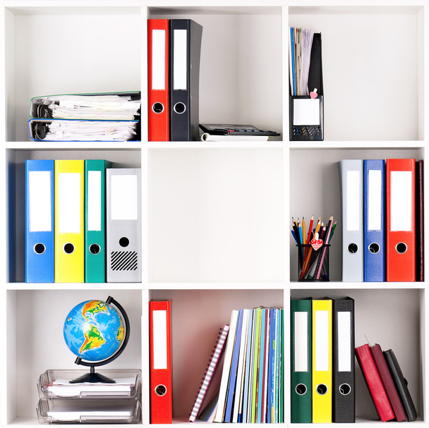 Folders on shelves - Photo, Image