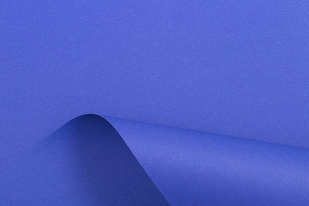Abstract geometrische vorm blauw kleur papier achtergrond - Foto, afbeelding