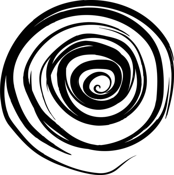Forme abstraite en spirale sur fond blanc
. - Vecteur, image