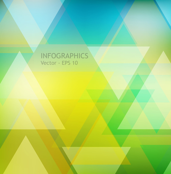 Abstract background with bright triangles - Vector, Image