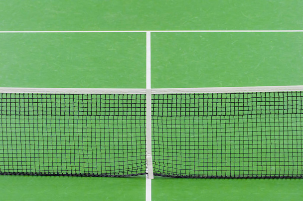 スポーツ アクティブなライフ スタイルのコンセプトです。テニスのネットのクローズ アップ - 写真・画像