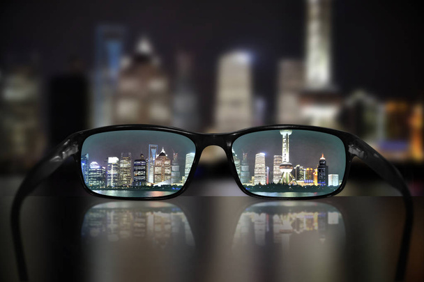 Окуляри, бачення концепції, Шанхай - Фото, зображення
