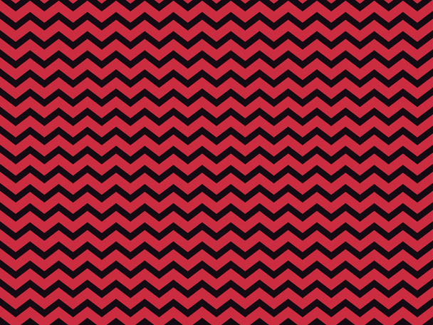 Zigzag naadloze patroon met zwarte en rode kleur. Abstracte geometrische achtergrond. Vectorillustratie - Vector, afbeelding