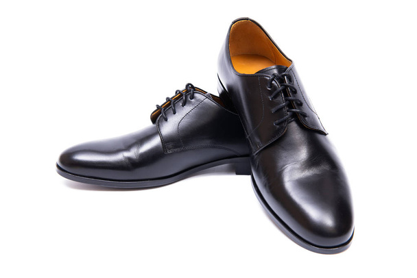 sapatos pretos isolados no fundo branco - Foto, Imagem