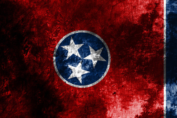 Гранж-флаг штата Теннесси, Соединенные Штаты Америки
 - Фото, изображение