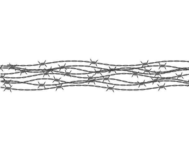 diseño de ilustración de vector de alambre de púas
 - Vector, imagen