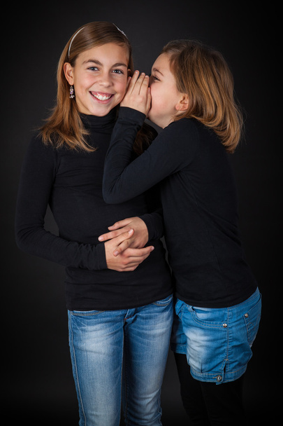 Happy girlfriends whispering - Fotografie, Obrázek