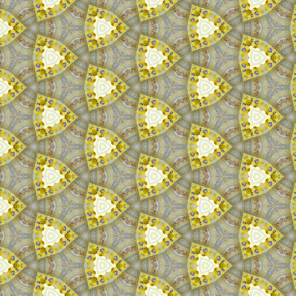 pattern Flower Kaleidoscope triangle Pattern, effect 3d - Photo, Image