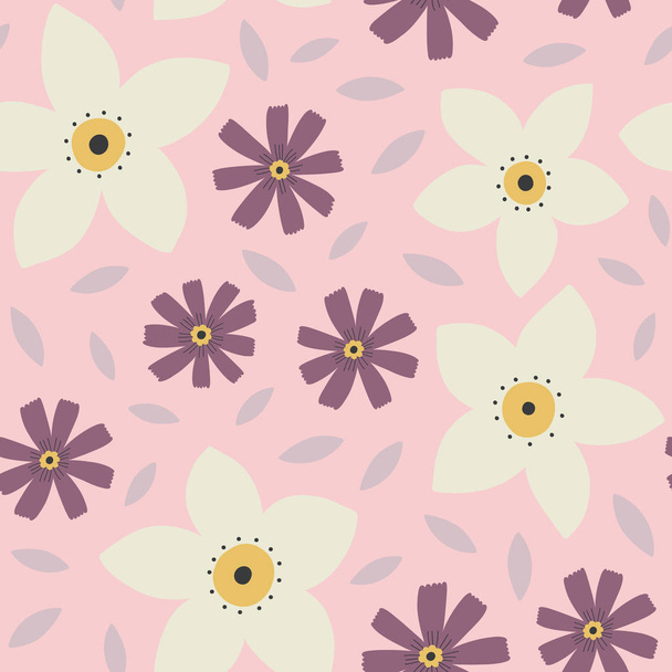 floral pattern vector illustration  - Vektör, Görsel