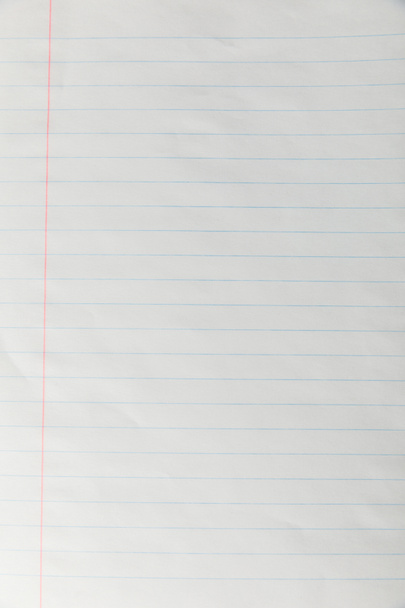 top view of blank lined paper sheet  - Photo, Image