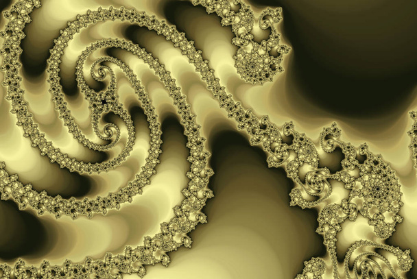 Золотий фрактал спіраль, розкіш пастельних Роуз - Фото, зображення