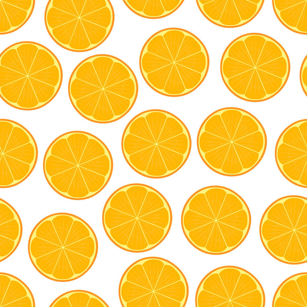 Orange seamless pattern vector. - Вектор, зображення