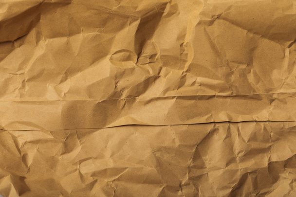 brown blank crumpled page with copy space - Photo, Image