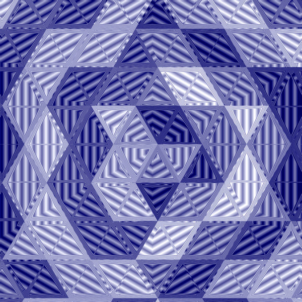 mandala patchwork marino, caleidoscopio, abstracto, flor, efecto estrella de David en mosaico de triángulo
. - Foto, Imagen