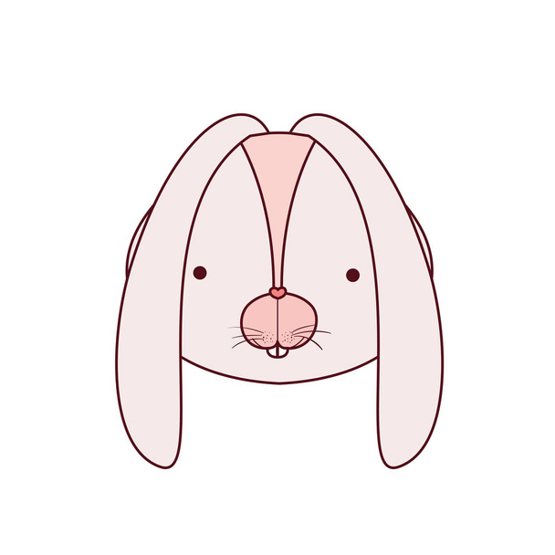 cabeza de conejo icono aislado
 - Vector, Imagen