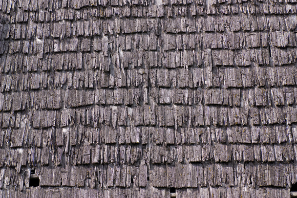 テクスチャ - 古い木製屋根 - 写真・画像