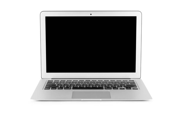 modern laptop computer isolated on the white background - Photo, Image