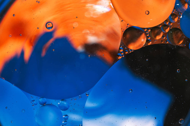 colorful background from water drops and oil - Fotografie, Obrázek