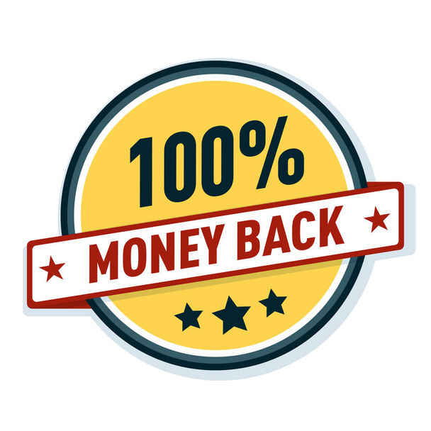 money back guarantee shield - Vetor, Imagem