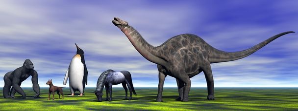 Dino Dicraeosaurus - Foto, Imagen