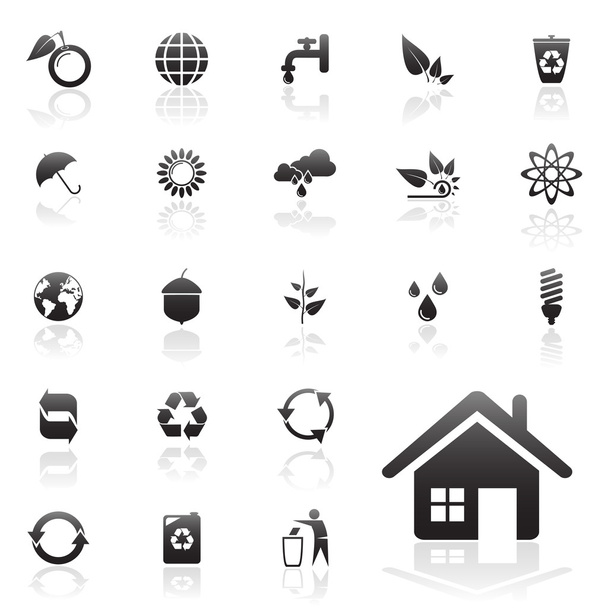 Recicle icons - Vettoriali, immagini