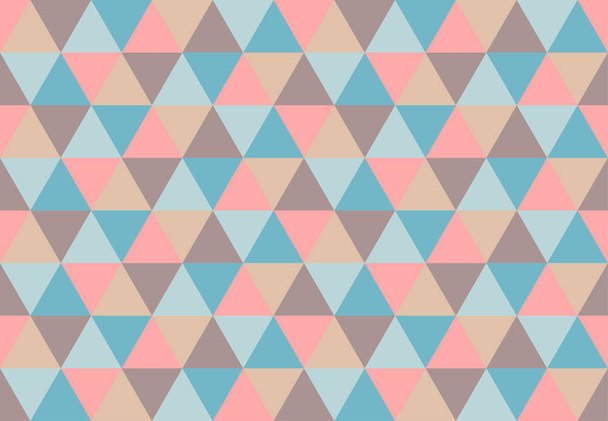 Multicolor triangular seamless pattern.Low poly geometric background. Different colors design. Print design for textile, posters, flyers, T-shirts, wallpapers. Mosaic template made of triangles.Vector - Vector, Image