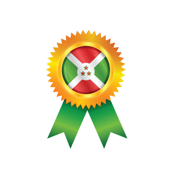 vlajka Burundi medaile - Vektor, obrázek