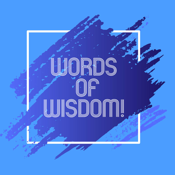 Programu Word, pisanie tekstu słowa mądrości. Koncepcja biznesowa dla orientacji porady ekspertów od kogoś z wiedzy. - Zdjęcie, obraz