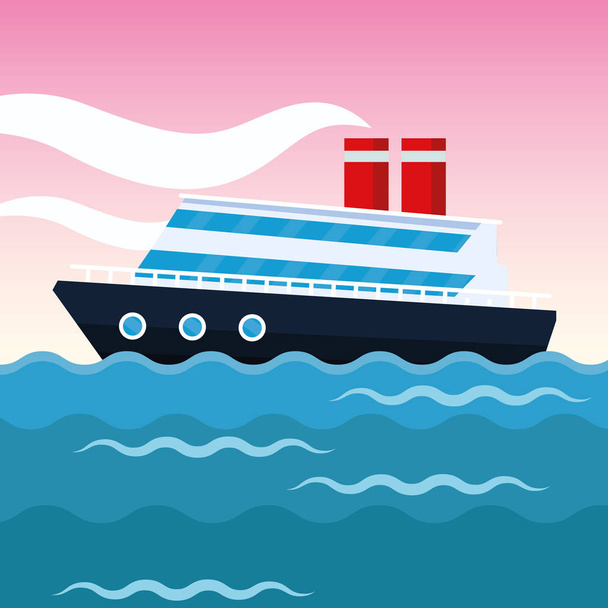 Dibujos animados de cruceros
 - Vector, Imagen