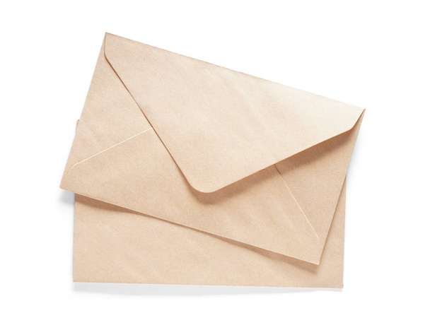 Paper envelopes on white background - Photo, Image