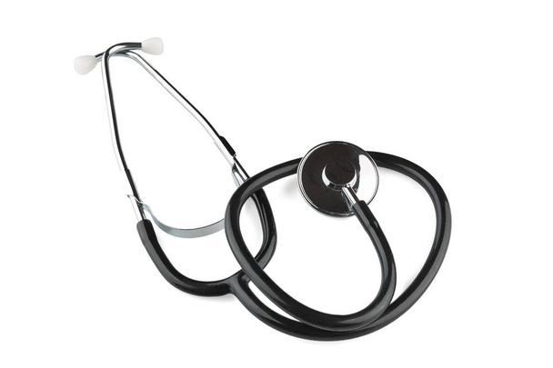 Close up photo of stethoscope. Isolated on white background. - Photo, Image