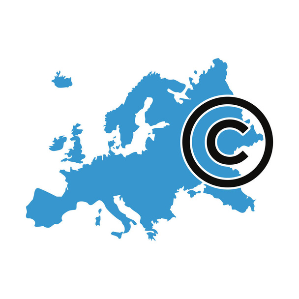 Ochrana autorských práv duševního - Vektor, obrázek