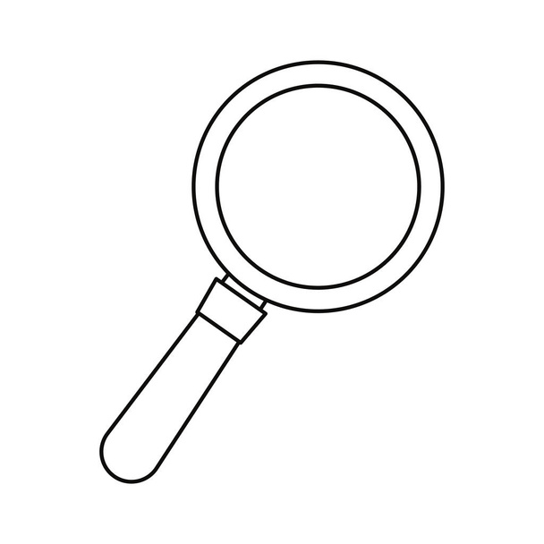 magnifying glass search - Vector, Image